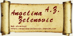 Angelina Zelenović vizit kartica